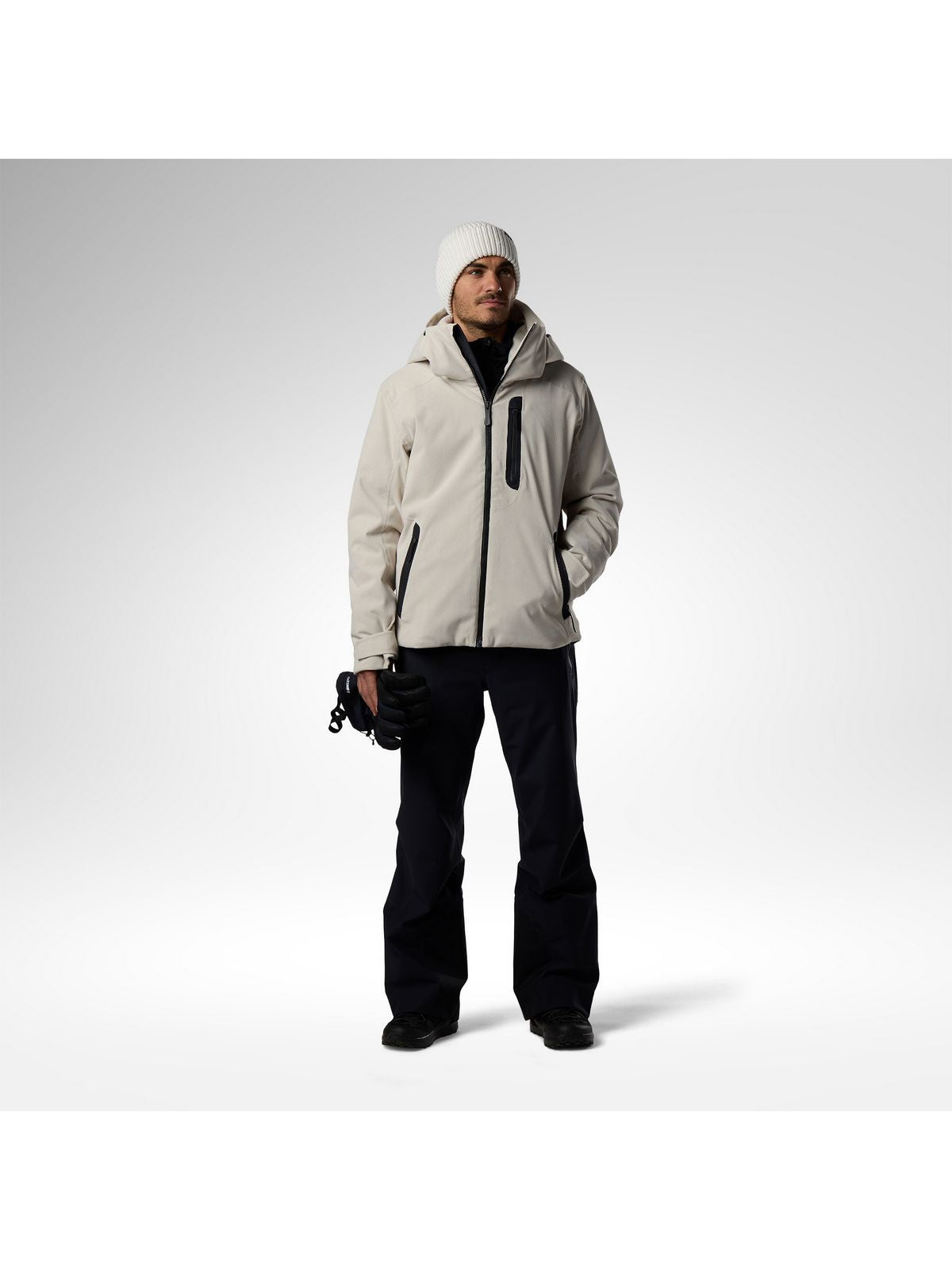 Kurtka narciarska męska ROSSIGNOL M Corduroy Insulated Ski Jkt szara