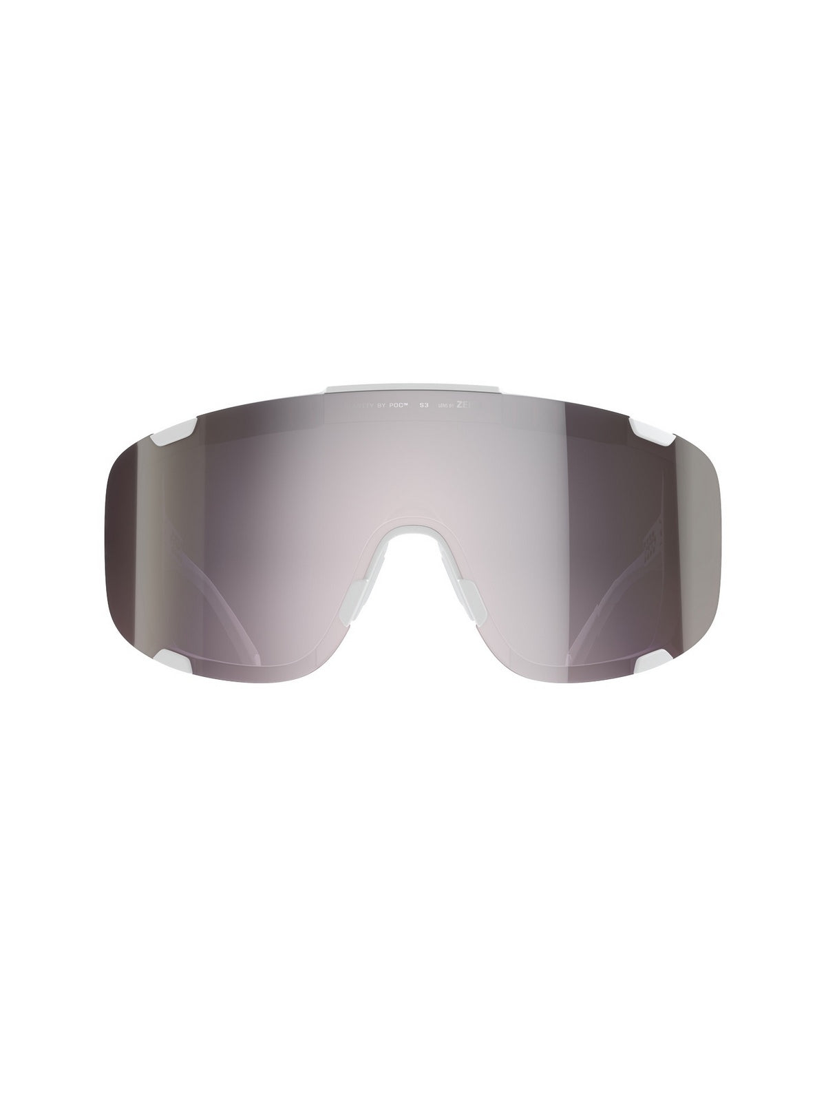 Okulary rowerowe POC Devour Wide Fit białe - Clarity Road/Sunny Silver cat.3