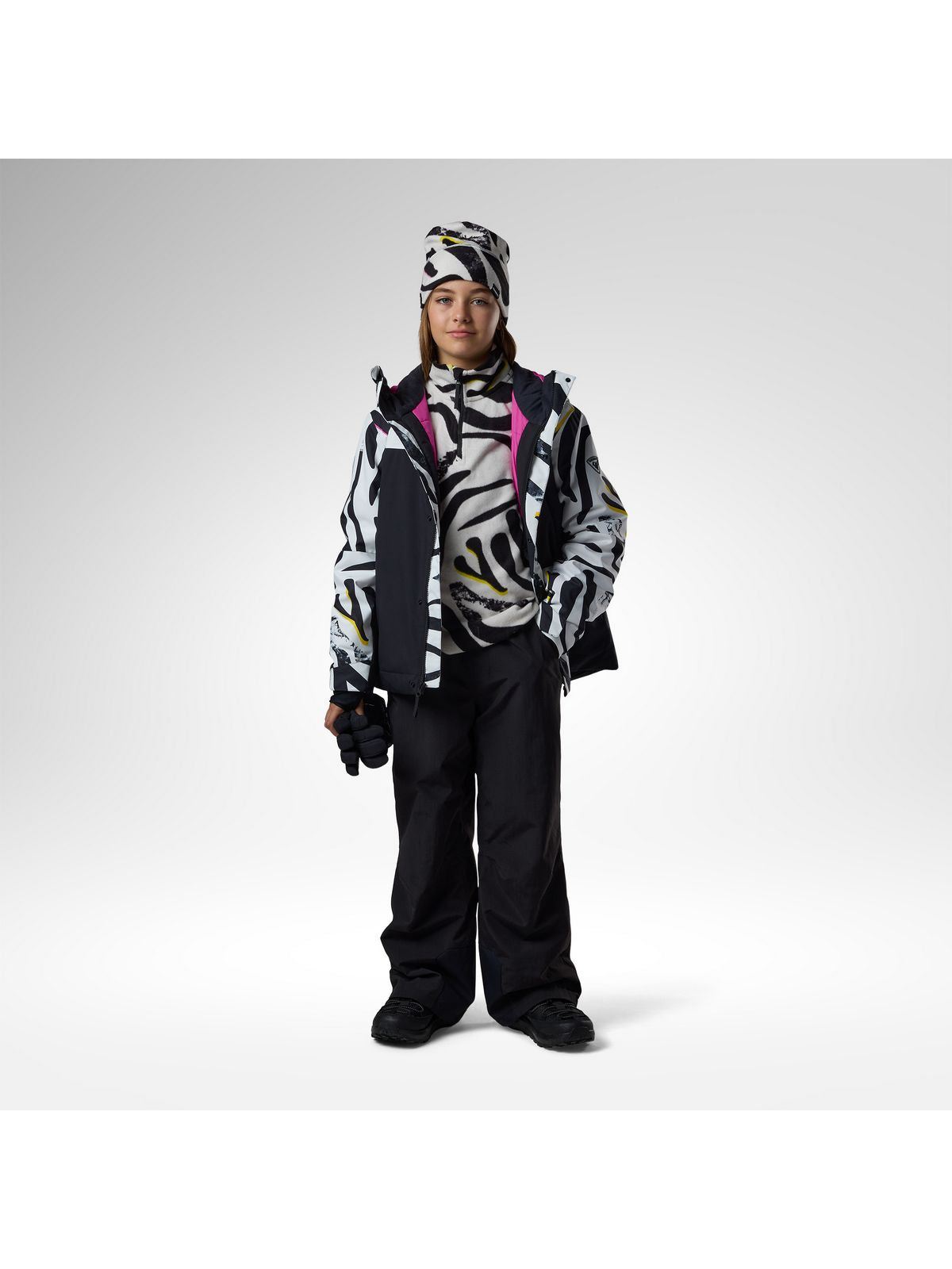 Bluza juniorska ROSSIGNOL Jr Quarter Zip Polar Fleece multikolor
