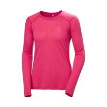 Bielizna termiczna damska HELLY HANSEN W HH DURAWOOL CREW LS różowa

