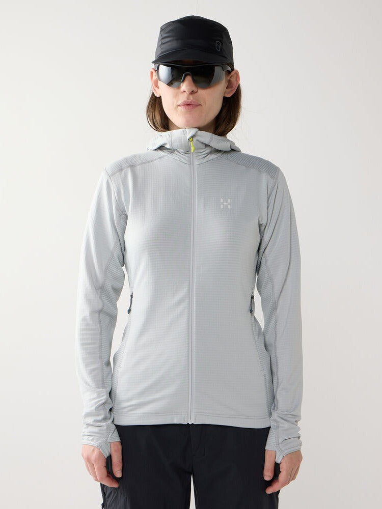 Bluza techniczna z kapturem damska HAGLÖFS L.I.M Mid Multi II Hood Stone Grey