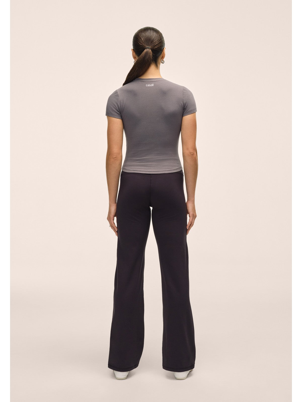 Spodnie damskie CASALL Jersey Straight Pant kolor czarny