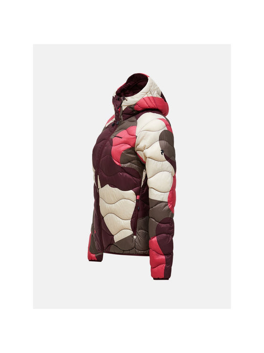 Kurtka damska PEAK PERFORMANCE Helium AOP Down Hood Jacket Multicolor
