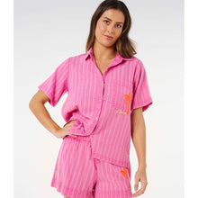 Koszulka damska RIP CURL Hotel Malibu Embroid Shirt różowa
