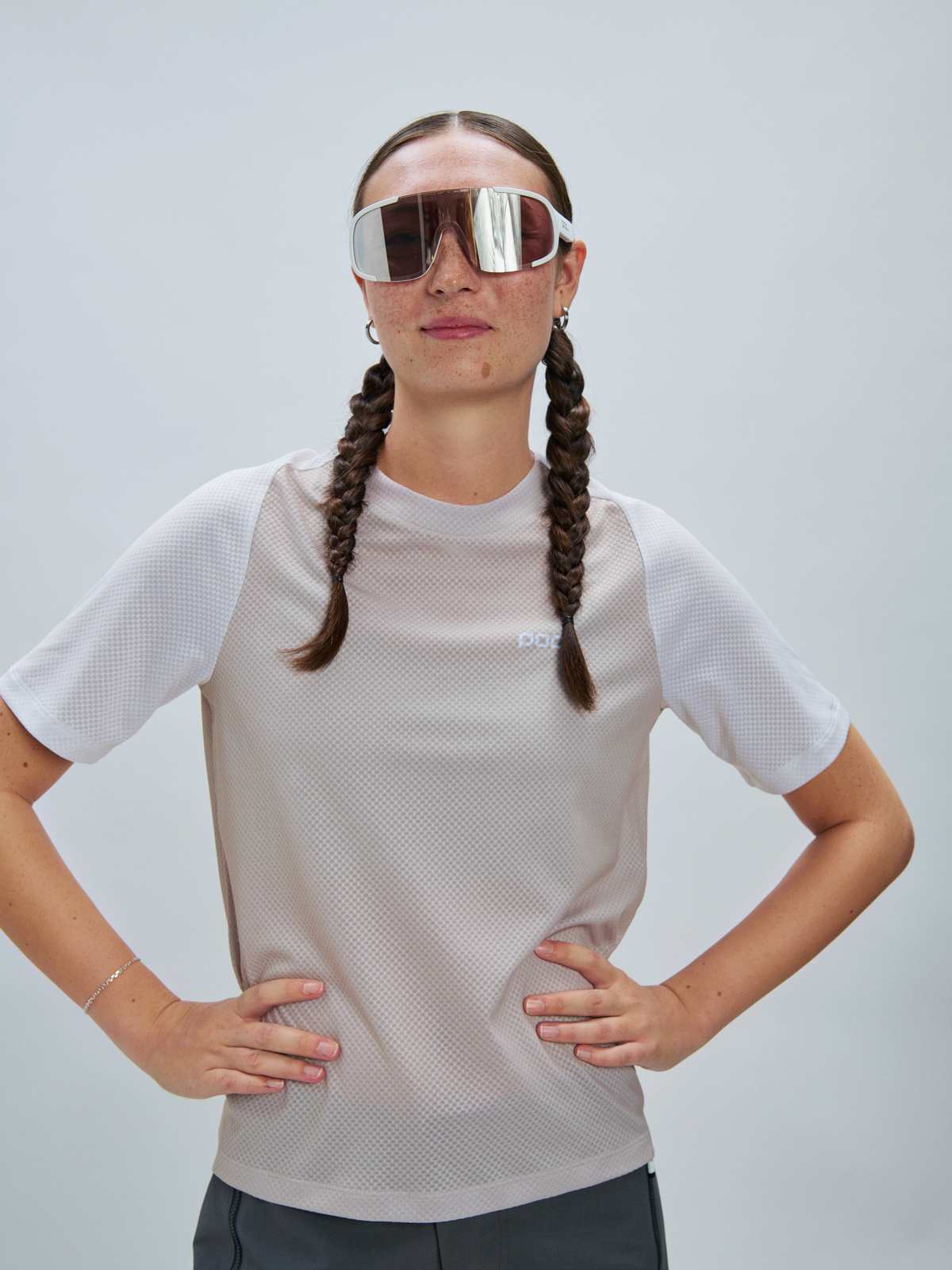 Koszulka rowerowa damska POC W’s Motion Air Jersey beżowa - Adventure Sports