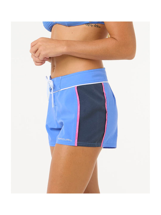 Szorty kąpielowe damskie RIP CURL Las Dalias Performance 3" niebieskie
