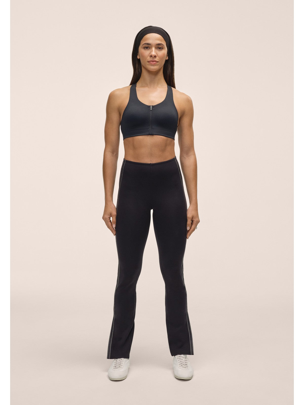 Spodnie damskie CASALL Scuba Slit Pant kolor czarny