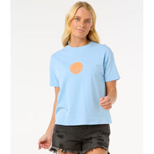 Koszulka damska RIP CURL Icons Of Surf Relaxed Tee niebieska
