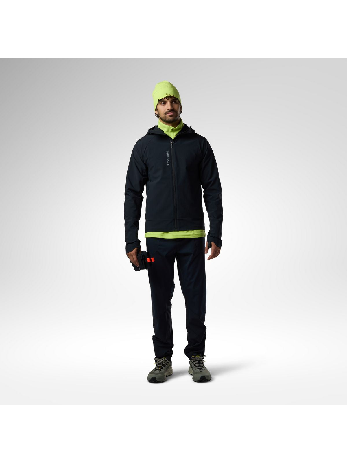 Kurtka męska ROSSIGNOL M Venon Wind Hoodie Jacket czarna
