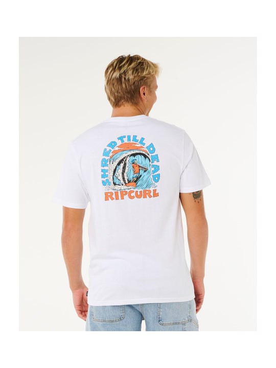 Koszulka męska RIP CURL Shred Til Tee biała
