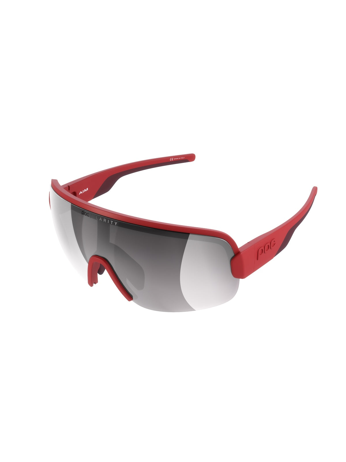 Okulary rowerowe POC Aim czerwony - Clarity Road/Sunny Silver cat 3