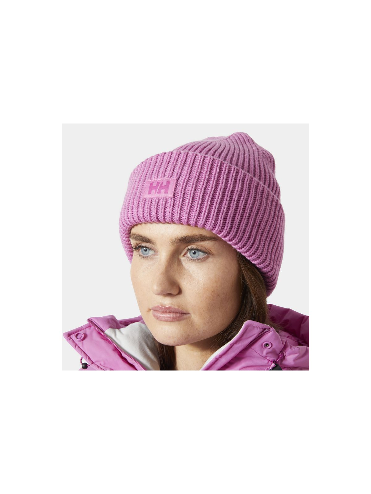 Czapka HELLY HANSEN Hh Rib Beanie kolor różowy