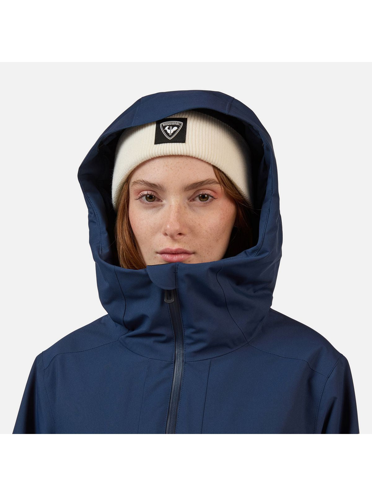 Kurtka narciarska damska ROSSIGNOL W ROCHRUN INSULATED JKT granatowa