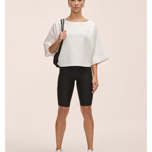 Koszulka damska Casall Aria Cropped Boatneck biały - Adventure Sports
