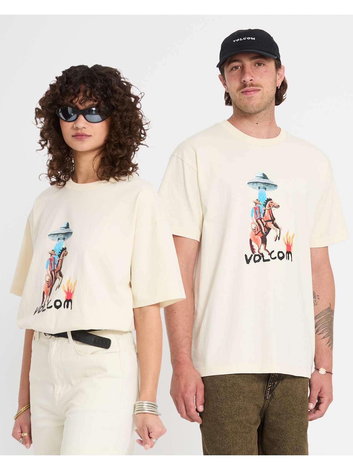 Koszulka męska VOLCOM Fa Mickey Mason 1 Sst biały