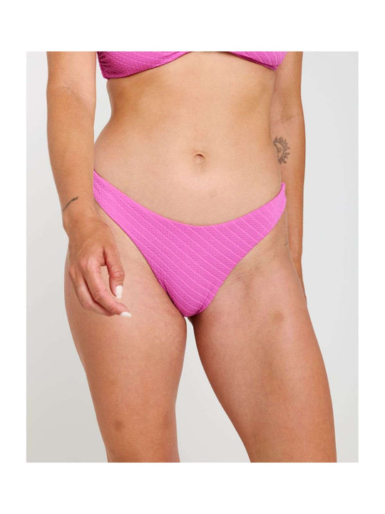 Dół od bikini damski RIP CURL Custom Rib Hi Leg Cheeky różowe
