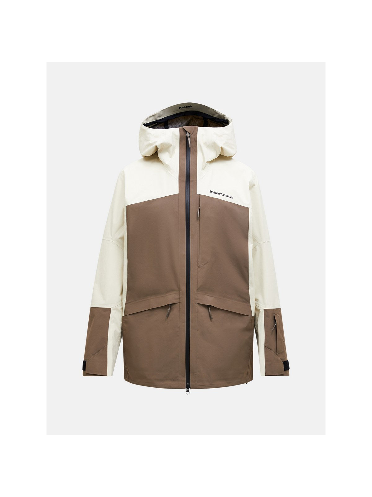 Kurtka narciarska męska PEAK PERFORMANCE Vertec HIPE 3L Shell Jacket brązowa