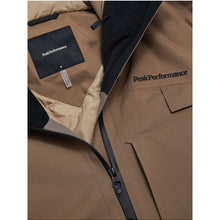 Kurtka narciarska męska PEAK PERFORMANCE Alpine GORE-TEX 2L Insulated Shell Jacket brązowa
