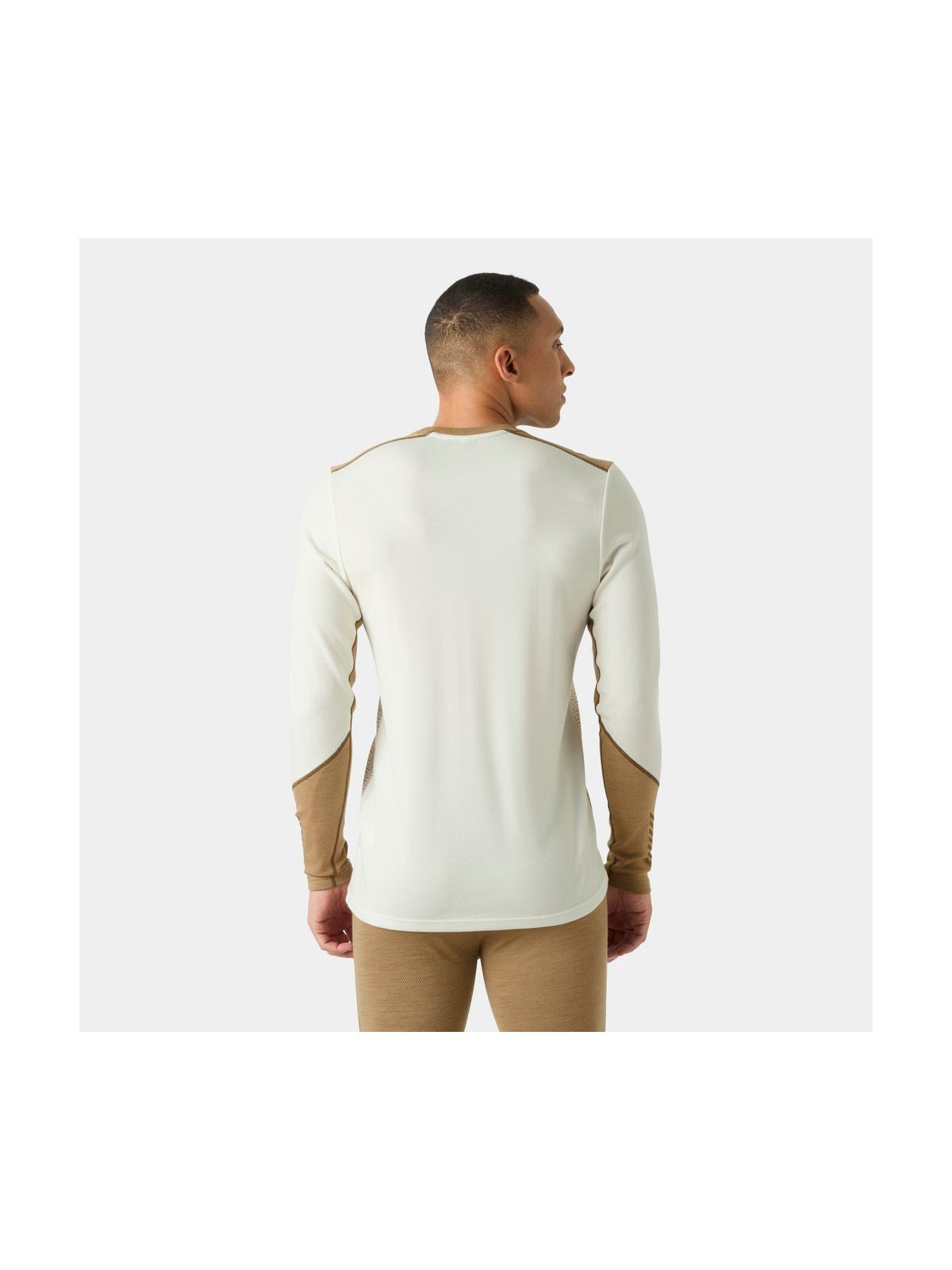 Bielizna termiczna męska HELLY HANSEN LIFA MERINO MIDWEIGHT CREW biała
