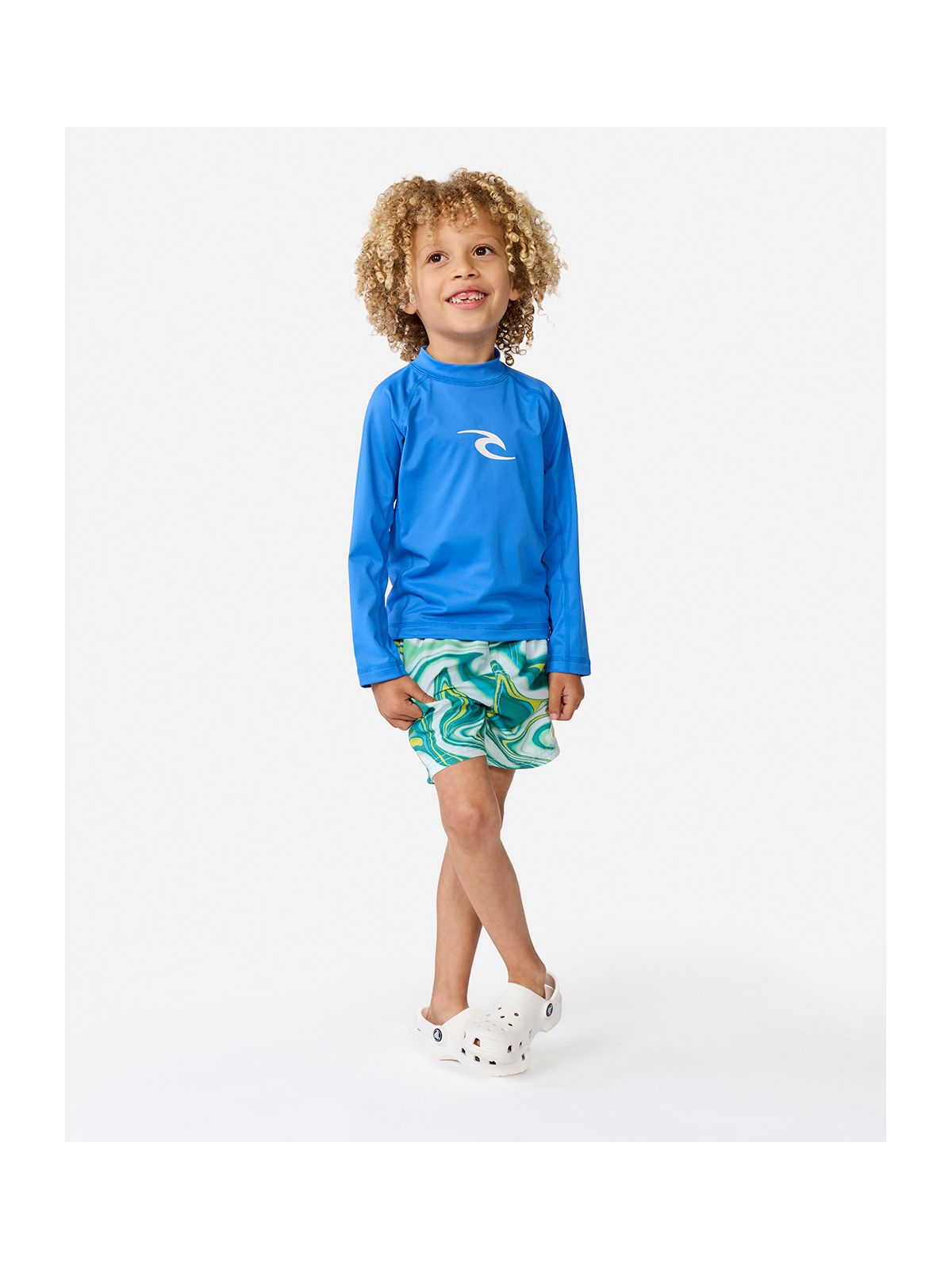 Lycra chłopięca RIP CURL Waves Upf L/S-Boy niebieska