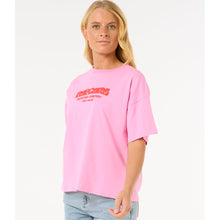 Koszulka damska RIP CURL Surf Puff Relaxed Tee różowa
