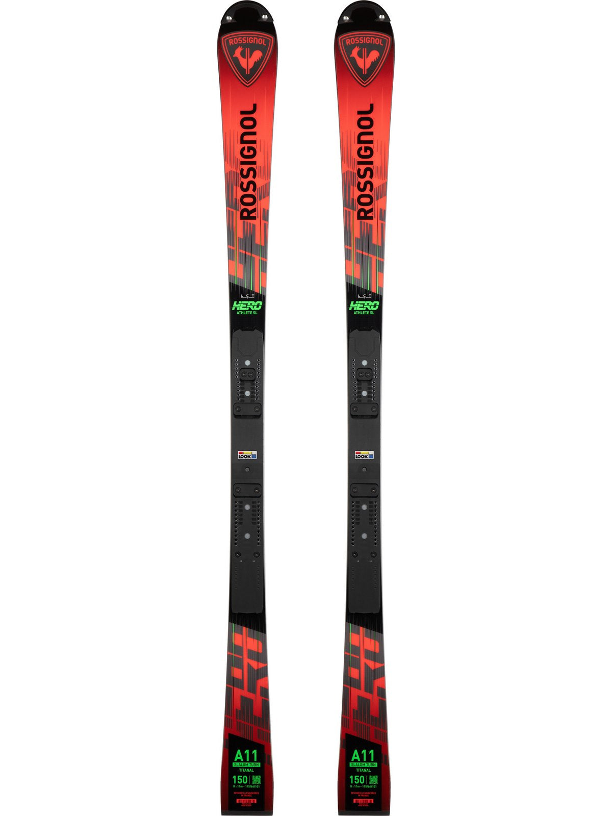 Narty ROSSIGNOL HERO Athlete SL 150 R22 + wiązania LOOK  SPX12 Rockerace