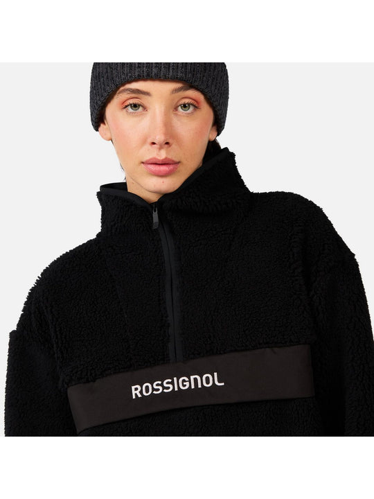 Bluza damska ROSSIGNOL W ALLTRACK HZ FLEECE czarna
