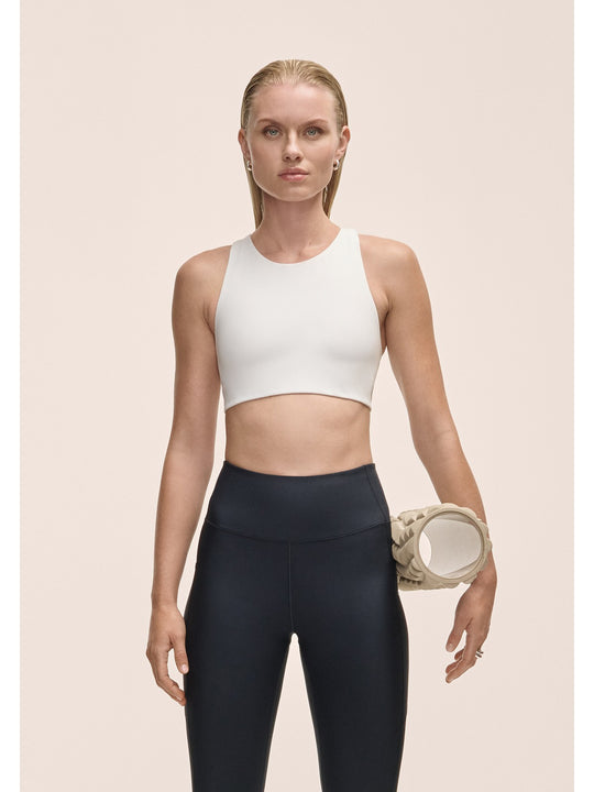 Top damski treningowy Casall Tie Back Sports biały - Adventure
