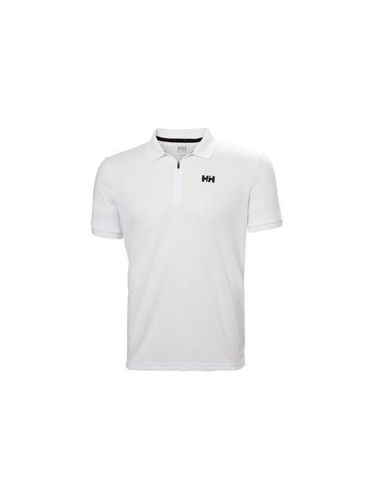 Koszulka męska polo HELLY HANSEN HP 1/2 ZIP POLO biała - Adventure Sports
