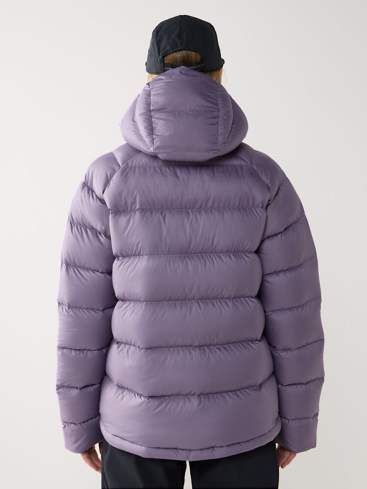 Kurtka puchowa z kapturem damska HAGLÖFS Rosson Down Hood Purple Fog