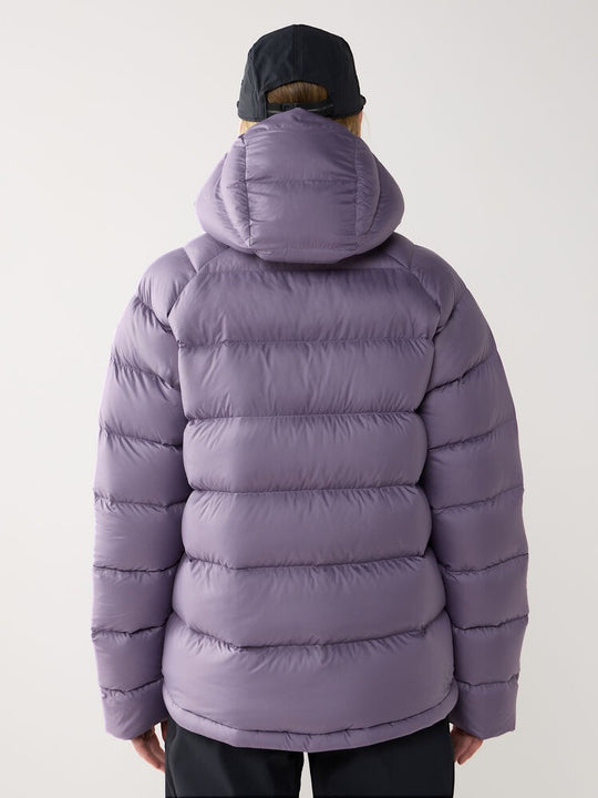 Kurtka puchowa z kapturem damska HAGLÖFS Rosson Down Hood Purple Fog
