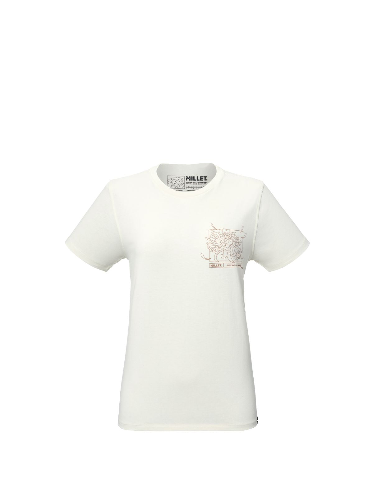 Koszulka damska MILLET Cimaï Collab Ts Ss W beżowa