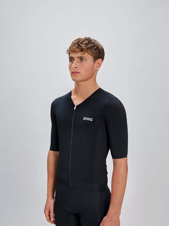 Koszulka rowerowa POC M's Raceday S/S Jersey czarna

