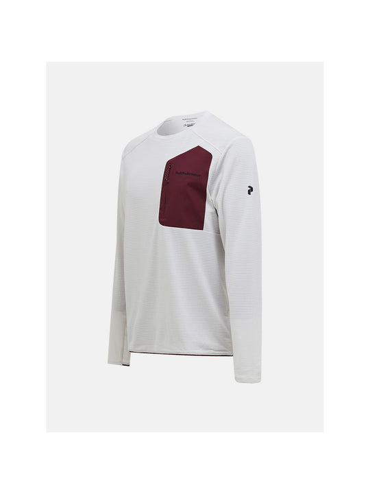 Bluza męska PEAK PERFORMANCE Freelight Polartec Power Grid Crew biała
