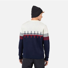 SWETER ROSSIGNOL PATTERNED CN SWEATER granatowy
