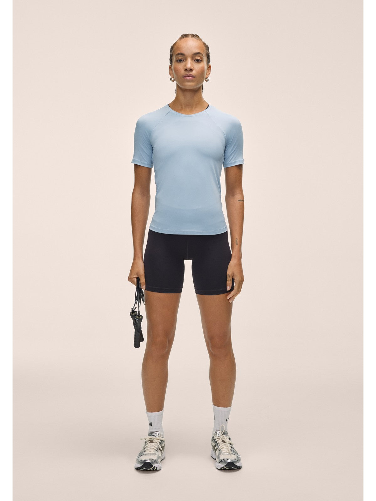 Koszulka treningowa damska CASALL Essential Tee kolor niebieski