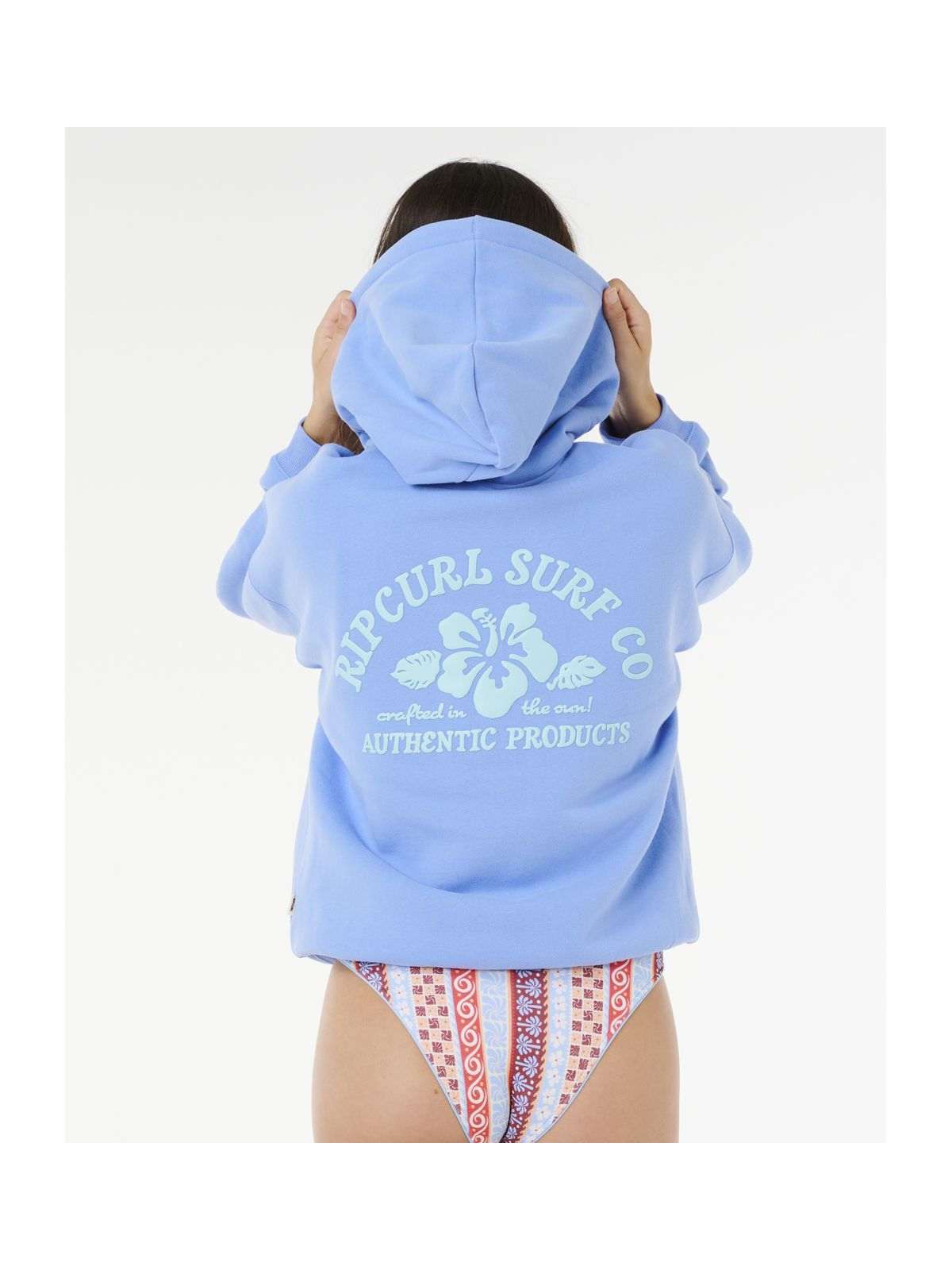 Bluza damska RIP CURL Surf Puff Heritage Hood P/P niebieska