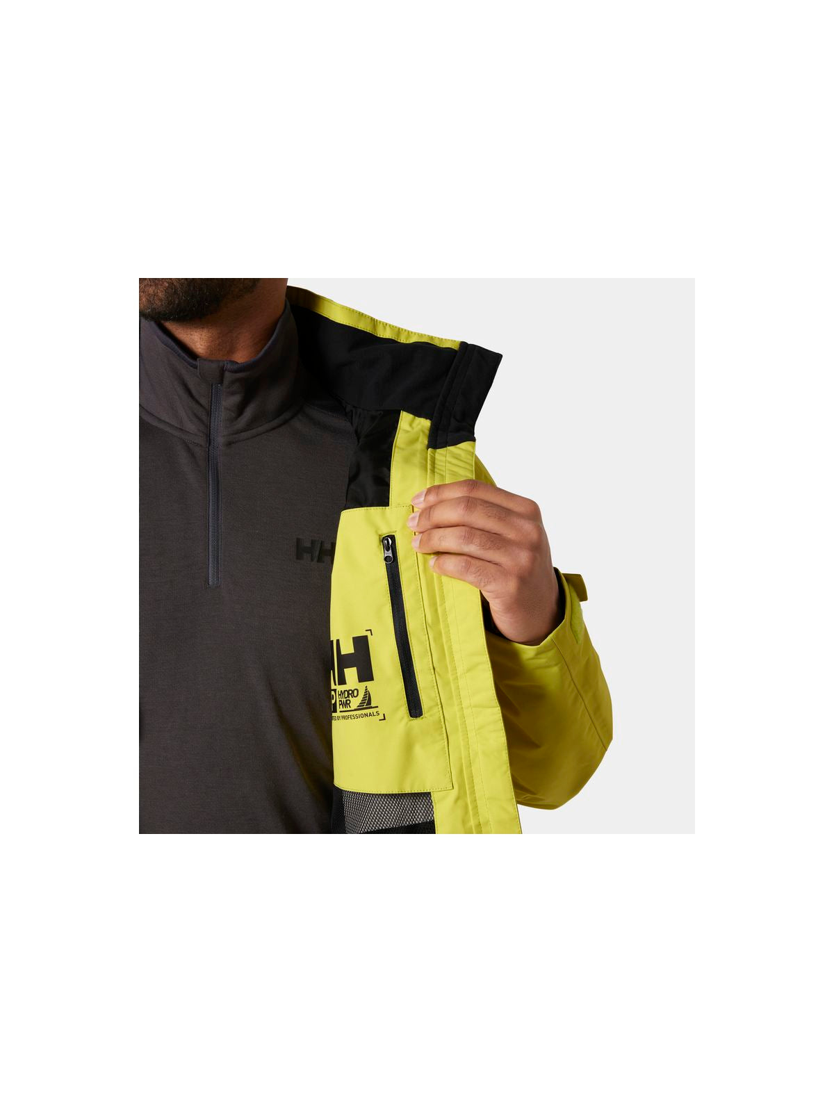 Kurtka żeglarska męska HELLY HANSEN HP STORM RACING JACK żółta - Adventure Sports