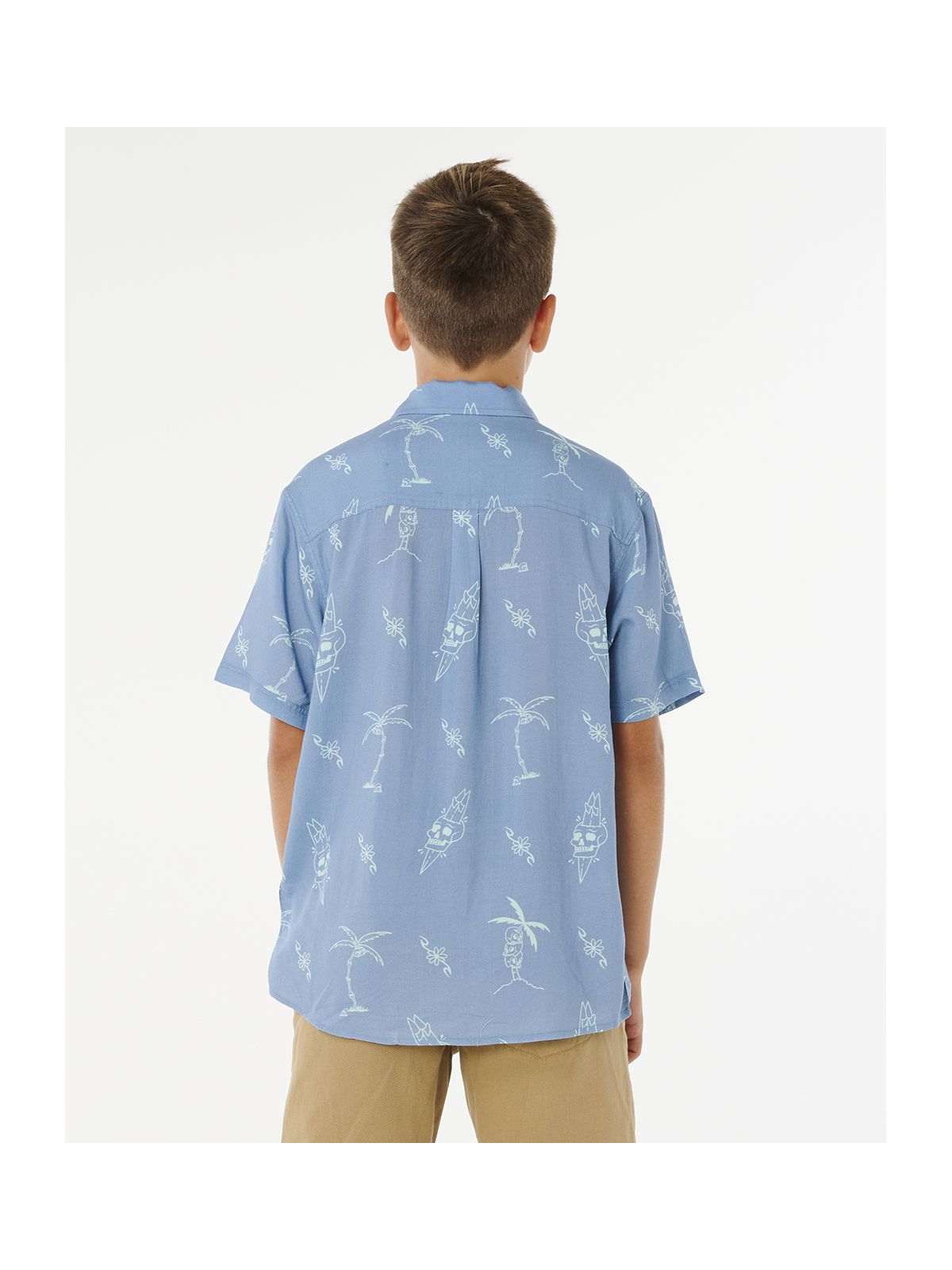 Koszula chłopięca RIP CURL Eternal Shred Ss Shirt-Boy niebieska