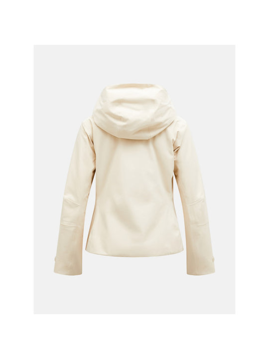 Kurtka narciarska damska PEAK PERFORMANCE Whitelight Short HIPE 2L Insulated Shell Jacket piaskowa
