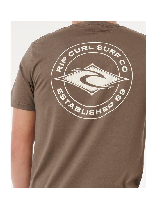 Koszulka RIP CURL STAPLE TEE szara
