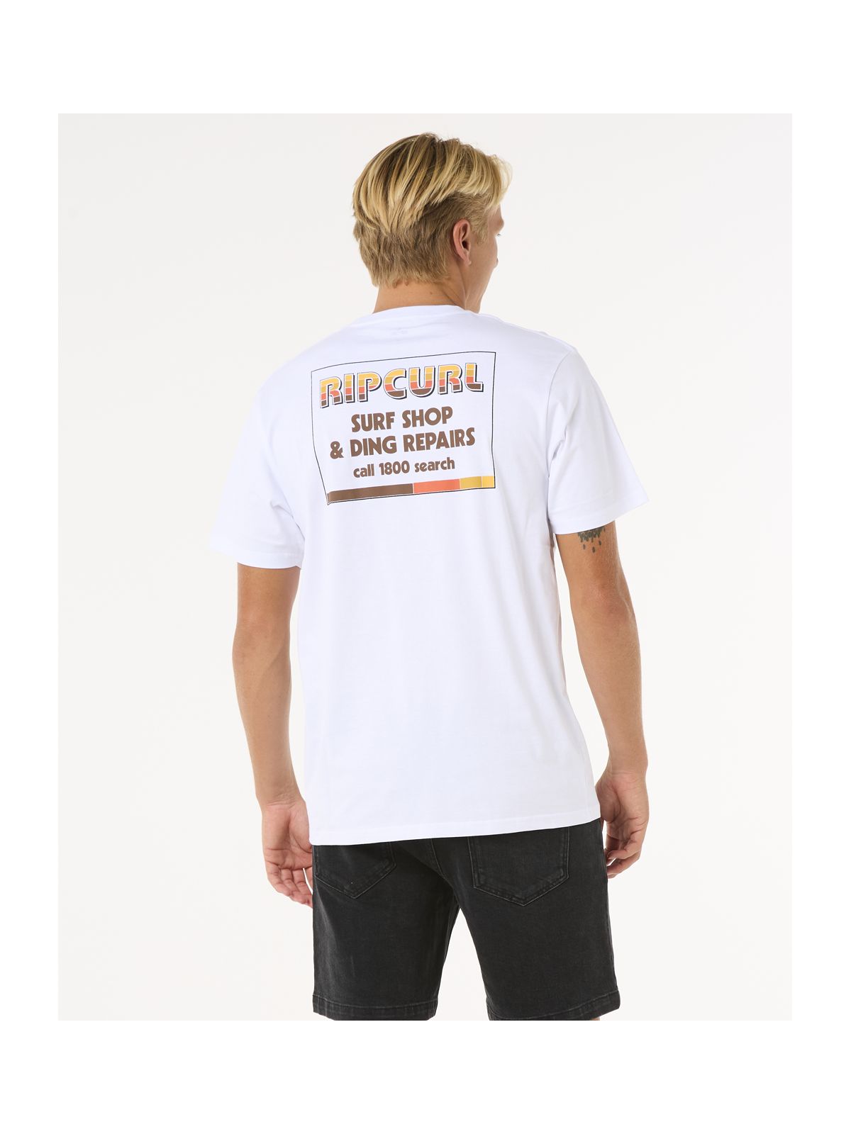 Koszulka RIP CURL Surf Revival Ding Repair Tee biały