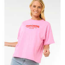 Koszulka damska RIP CURL Surf Puff Relaxed Tee różowa
