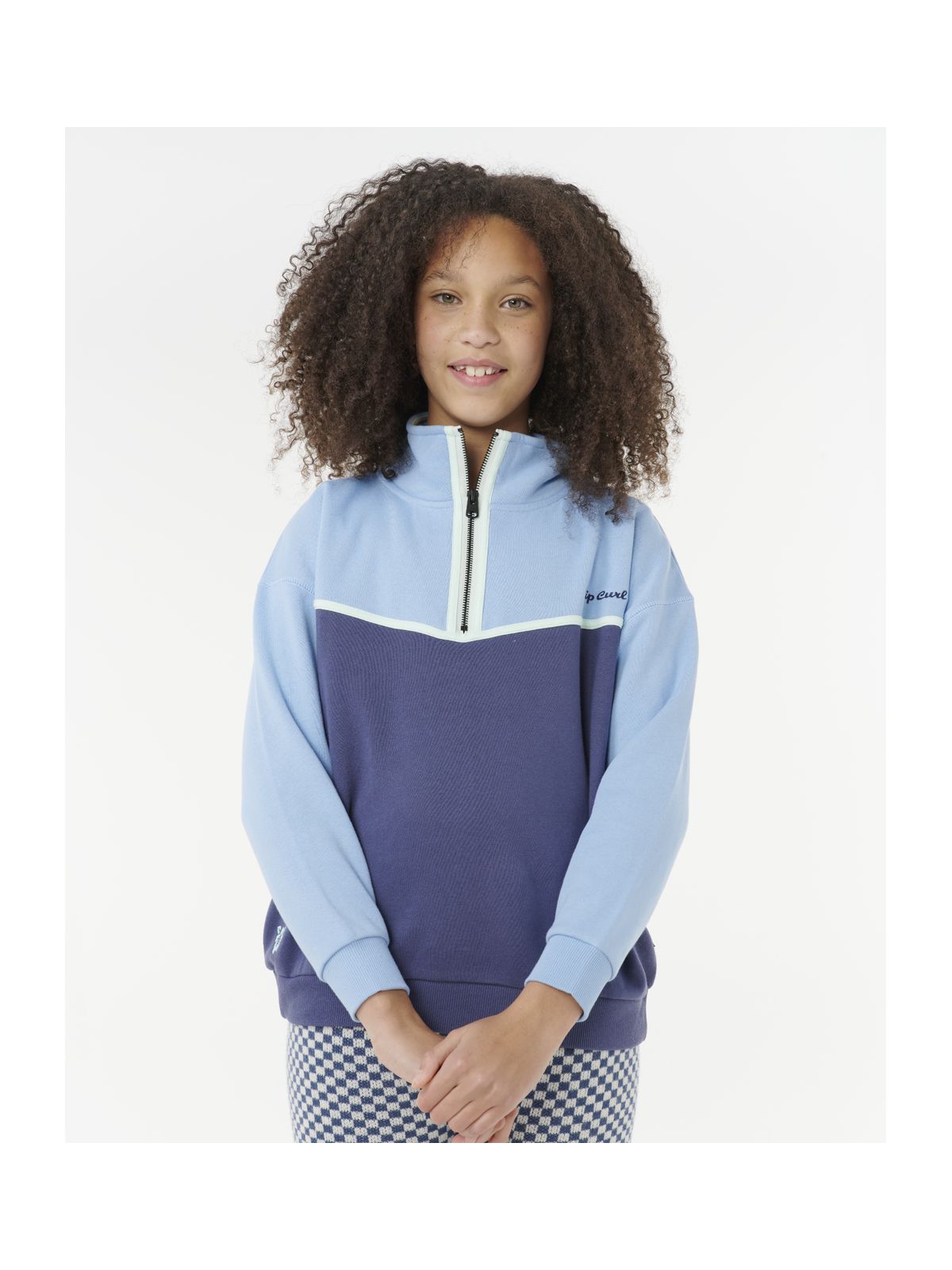 Bluza RIP CURL SUNSET SKIES 1/4 ZIP-GIRL niebieska