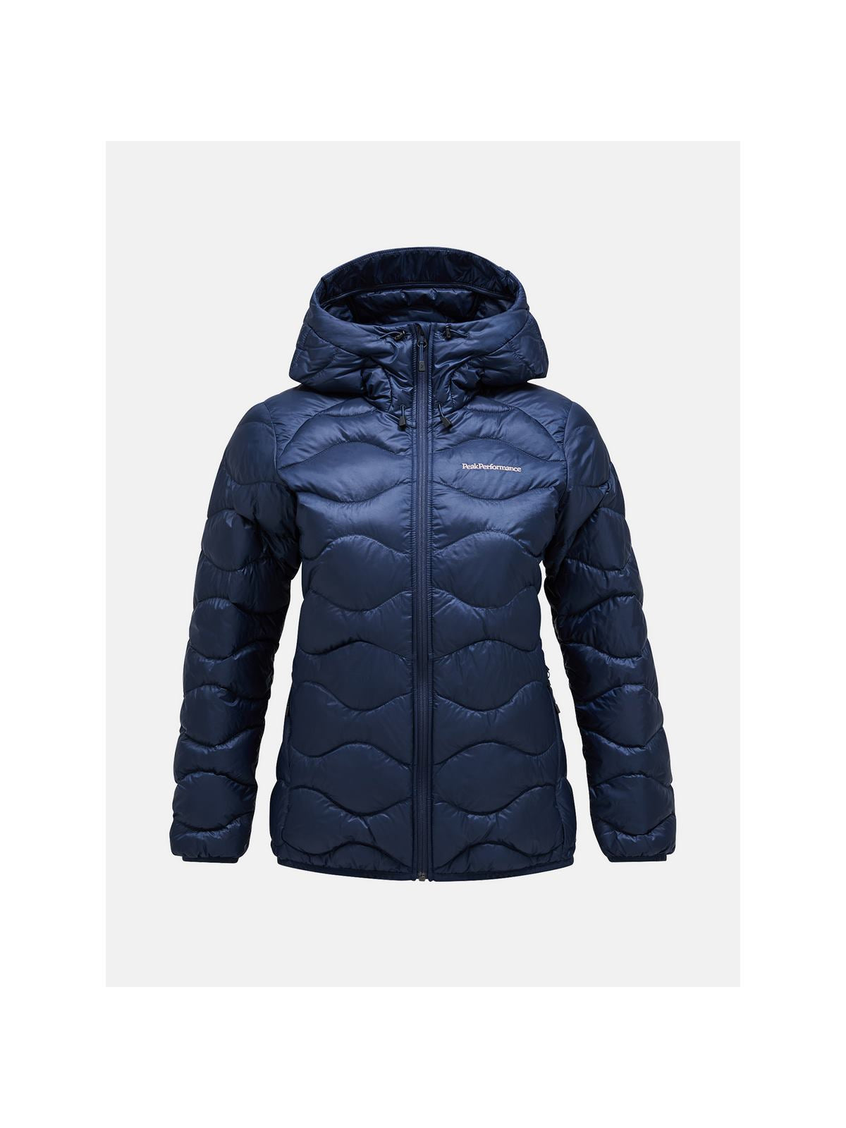 Damska kurtka puchowa Peak Performance W Helium Down Hood Jacket granatowy