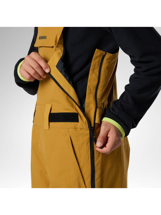 Spodnie narciarskie juniorskie ROSSIGNOL Jr Outerlimits Insulated Bib brązowe
