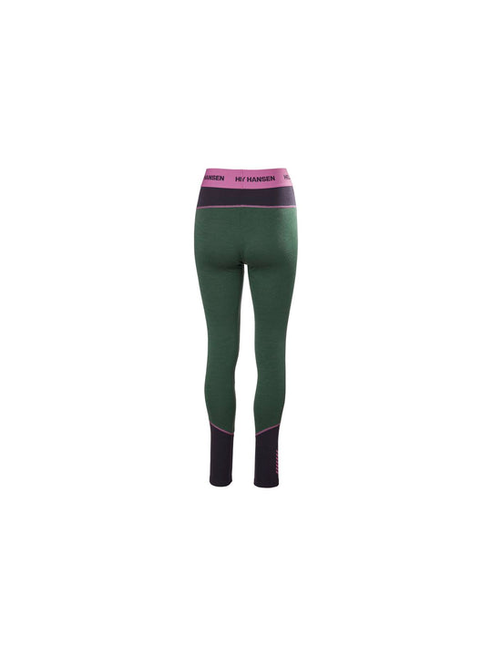 Legginsy damskie HELLY HANSEN W Lifa Merino Midweight Pant kolor zielony
