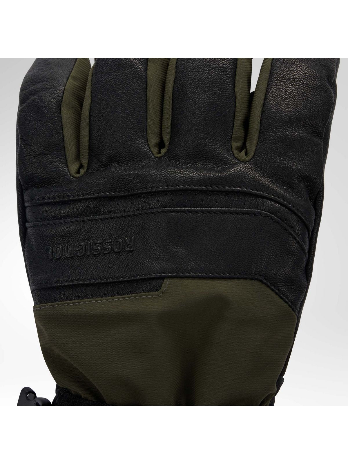 Rękawice narciarskie męskie ROSSIGNOL M Leather Mix Ski Gloves R-She zielone