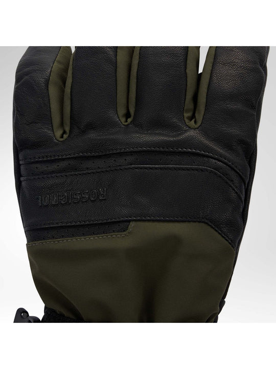 Rękawice narciarskie męskie ROSSIGNOL M Leather Mix Ski Gloves R-She zielone

