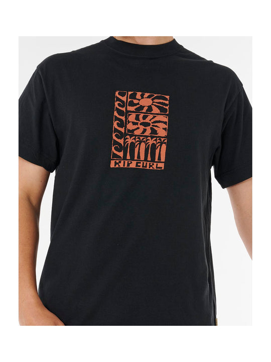 Koszulka RIP CURL AOTS TY WILLIAMS STACKED TEE czarna
